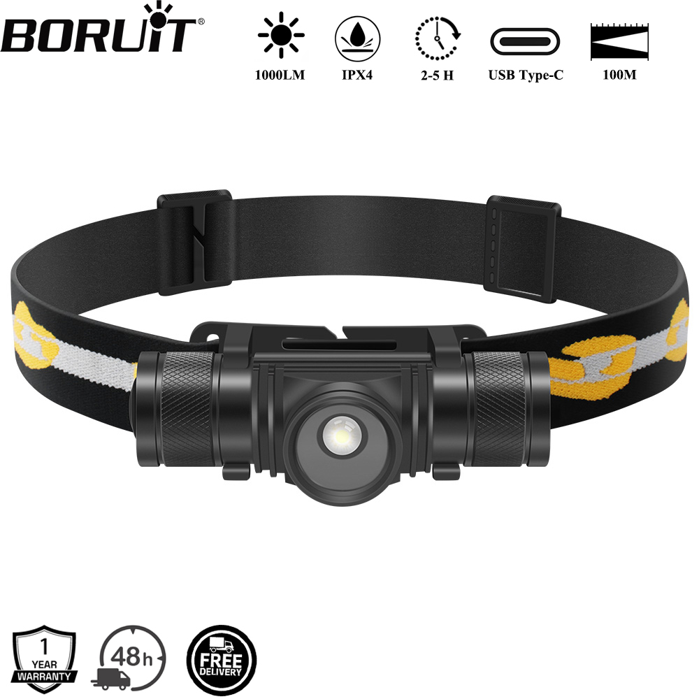 Lolin D32 - BORUiT D20 Zoom светодиодный налобный фонарь