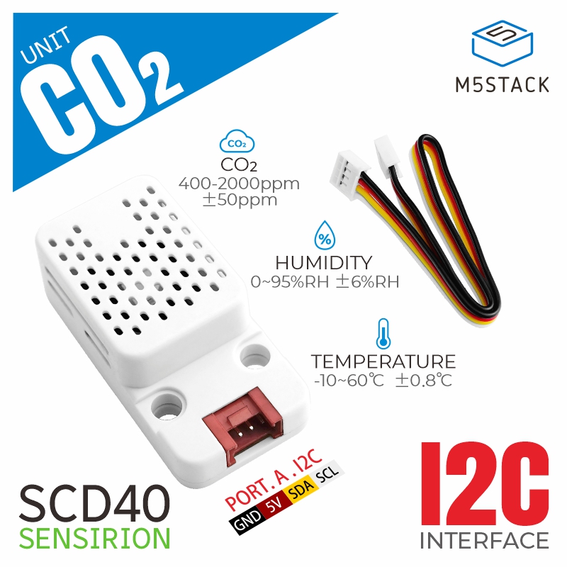 M5Stack - Блок CO2 M5Stack с датчиком температуры