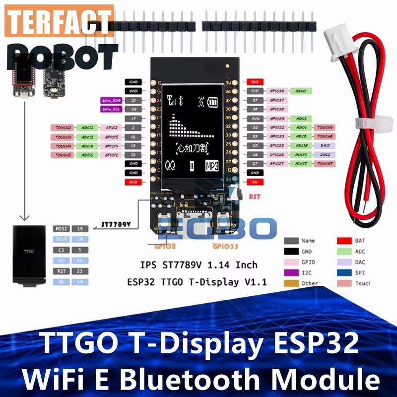 Ttgo Tdisplay - Плата разработки TTGO T-Display ESP32 с