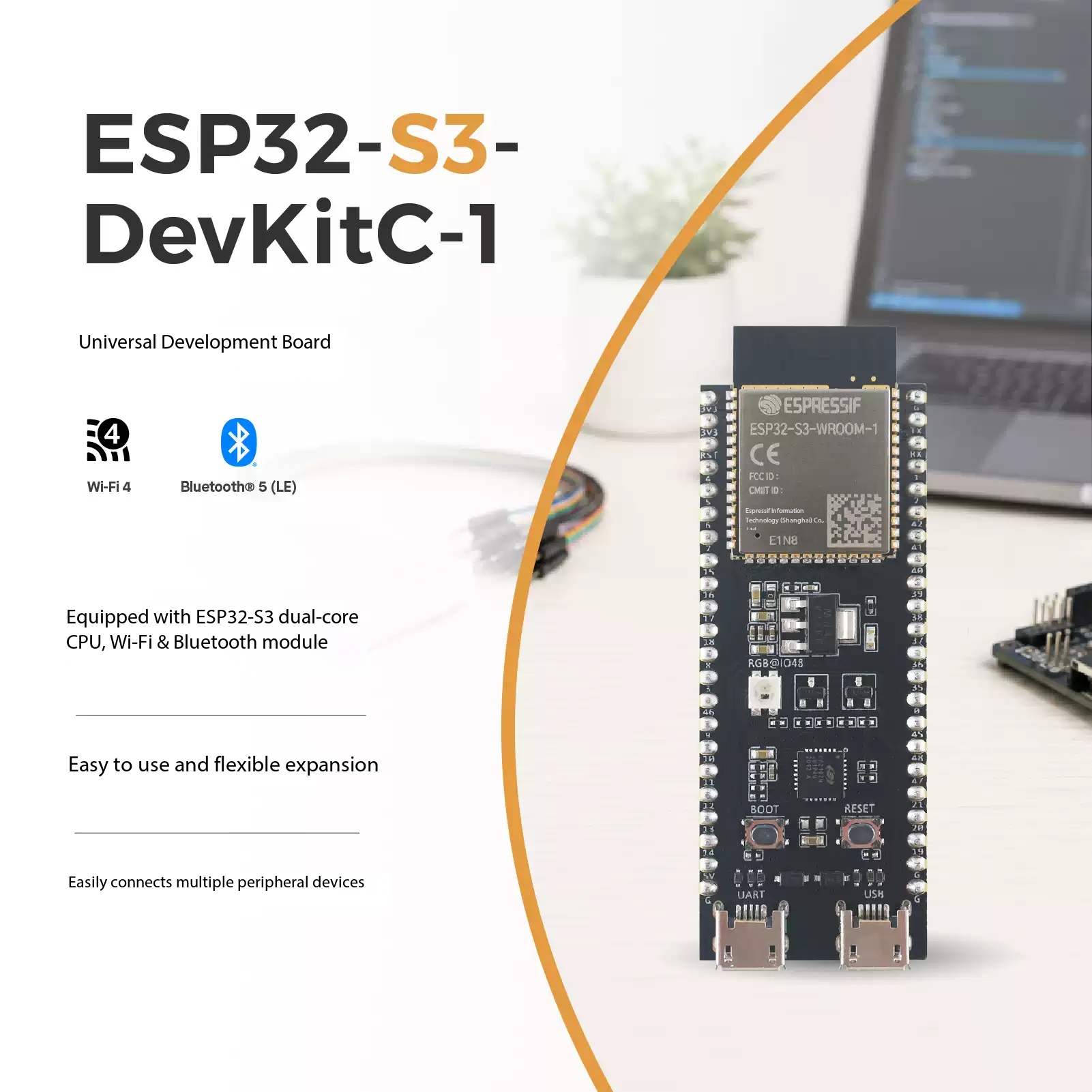 Esp32 S3 Devkitc 1 - Espressif ESP32-S3-DevKitC-1 – двухъядерная плата для