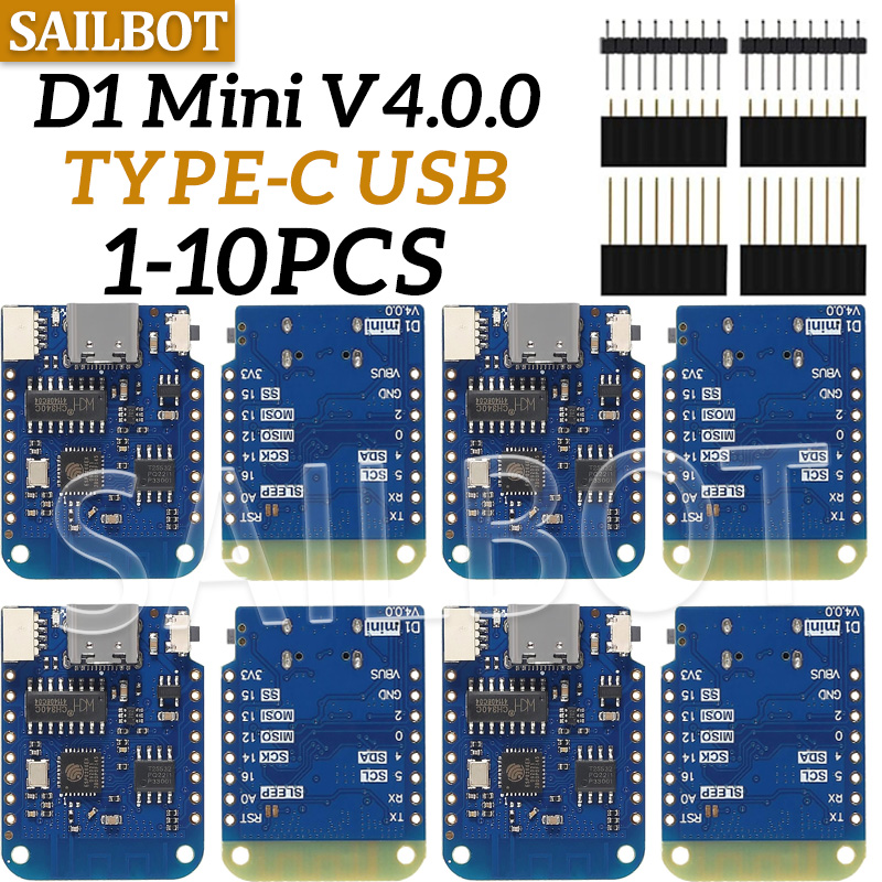 Wemos D1 Mini - 1-10 шт. WeMos D1 Mini ESP8266
