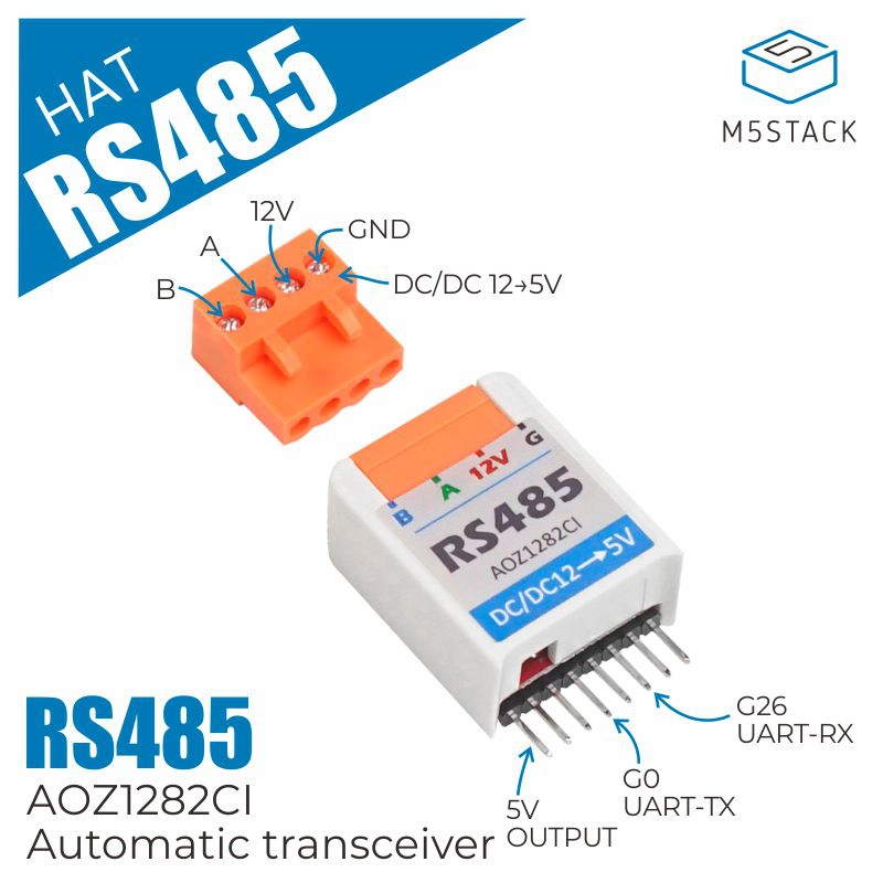 M5Stickc - Официальная шляпа M5Stack M5StickC RS485 AOZ1282CI