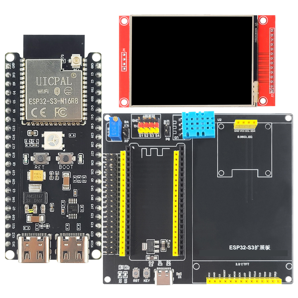 Esp32 S3 Devkitc 1 - Комплект макетной платы ESP32-S3-DevKitC-1 с 2,8-дюймовым
