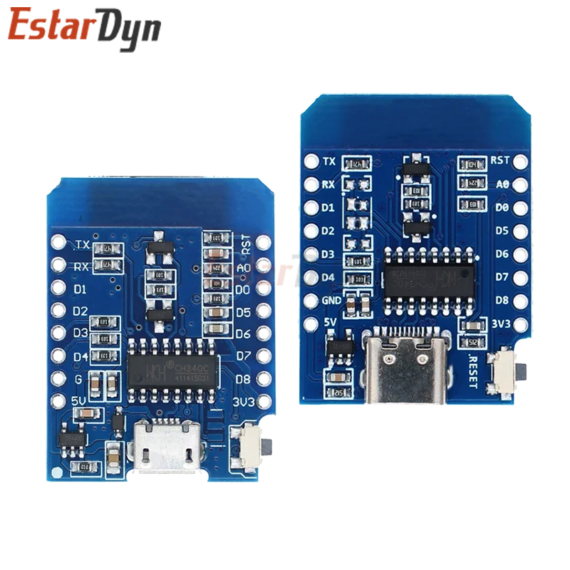 D1 Mini TYPE-C/MICRO ESP8266 E – обзор и цена Nodemcuv2