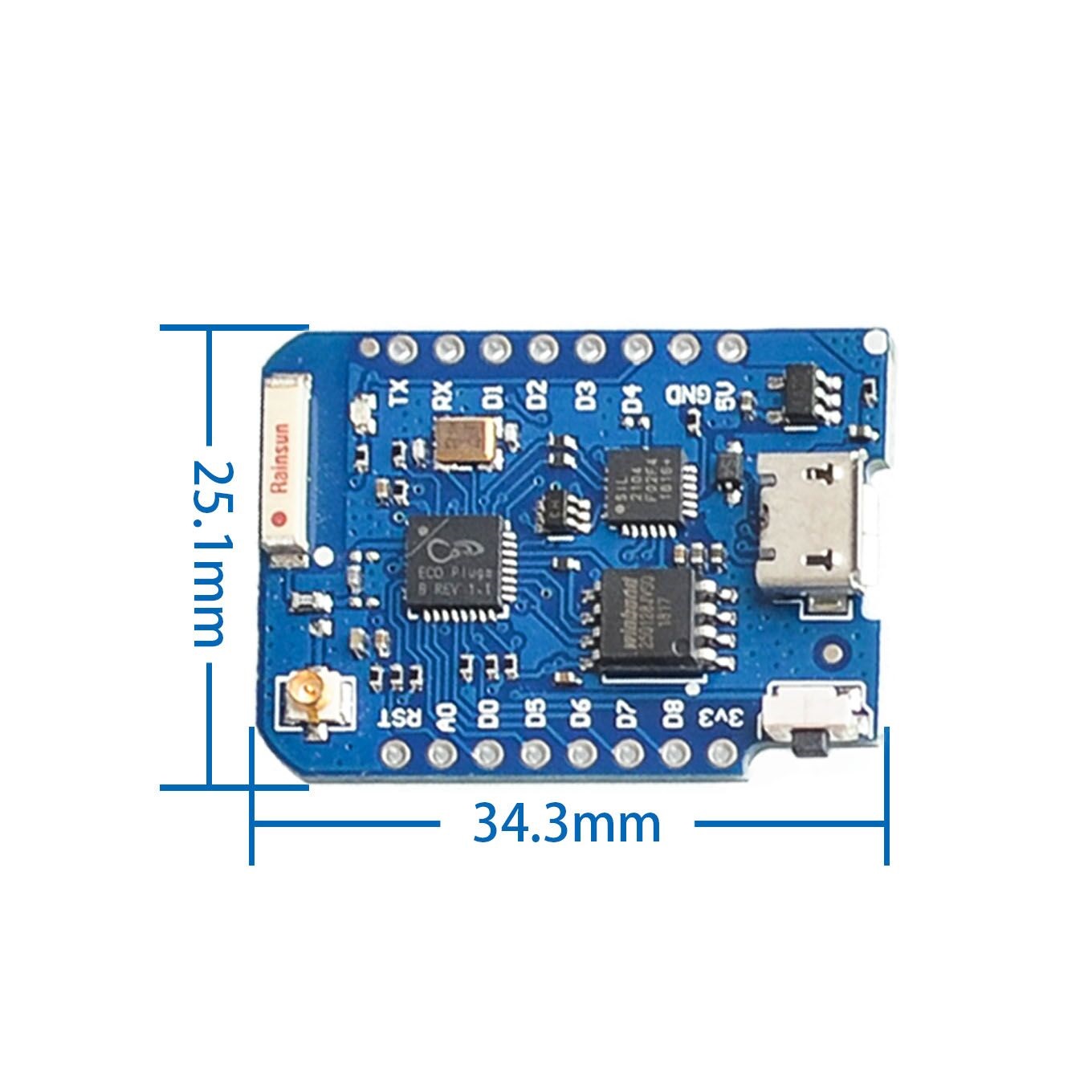 WEMOS D1 Mini Pro 4M 16M байт  – обзор и цена Wemos D1 Mini
