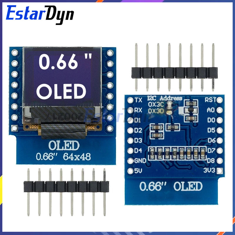 ЖК-дисплей с OLED-экраном 0,66 – обзор и цена Wemos D1 Mini