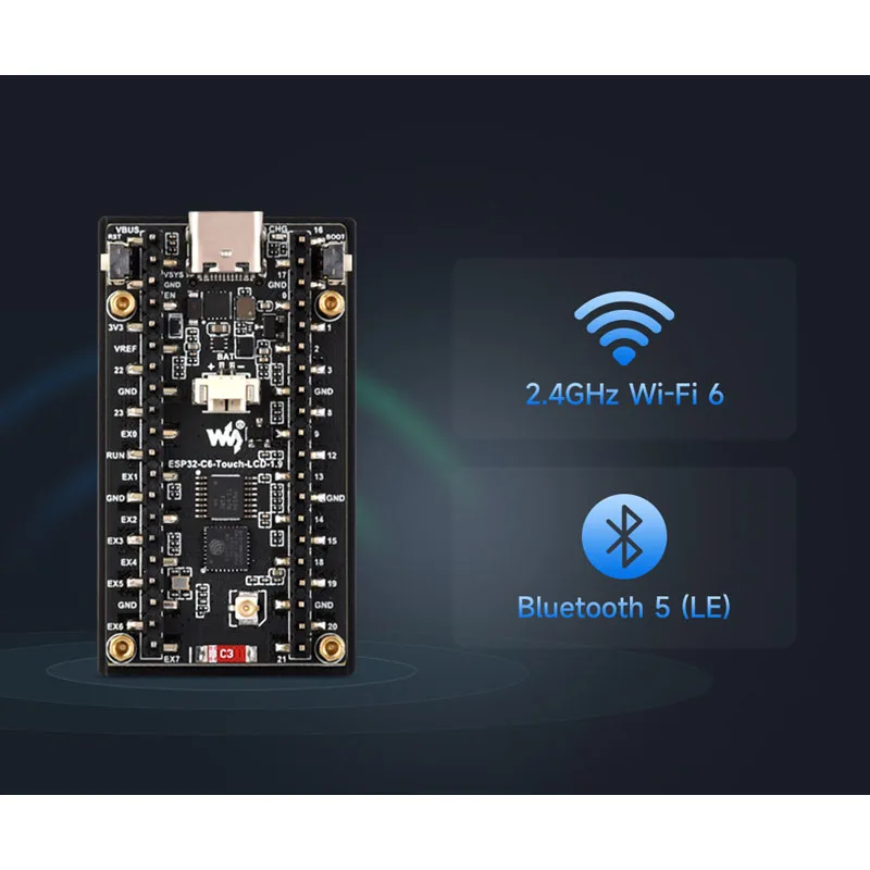 Waveshare ESP32-C6, 1,9-дюймов – обзор и цена Waveshare Esp32