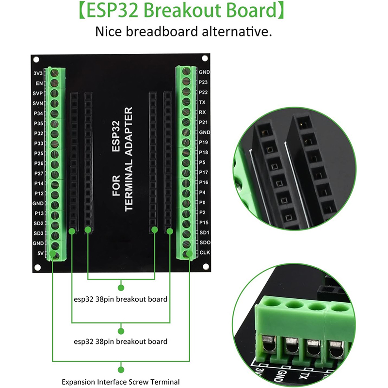 3 шт. 38PIN ESP32 коммутационн – обзор и цена Nodemcu 32S