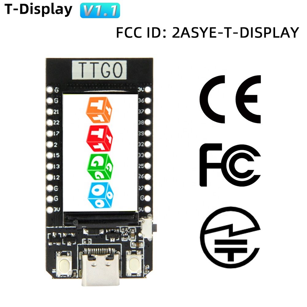 TTGO T-Display ESP32 1,14-дюйм – обзор и цена Ttgo Tdisplay