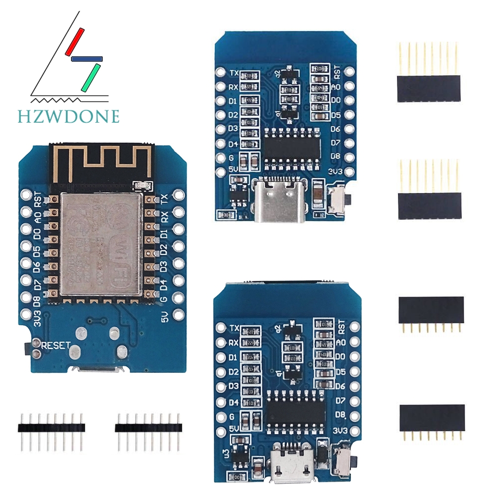 Type-C Micro USB D1 Mini NodeM – обзор и цена Nodemcuv2